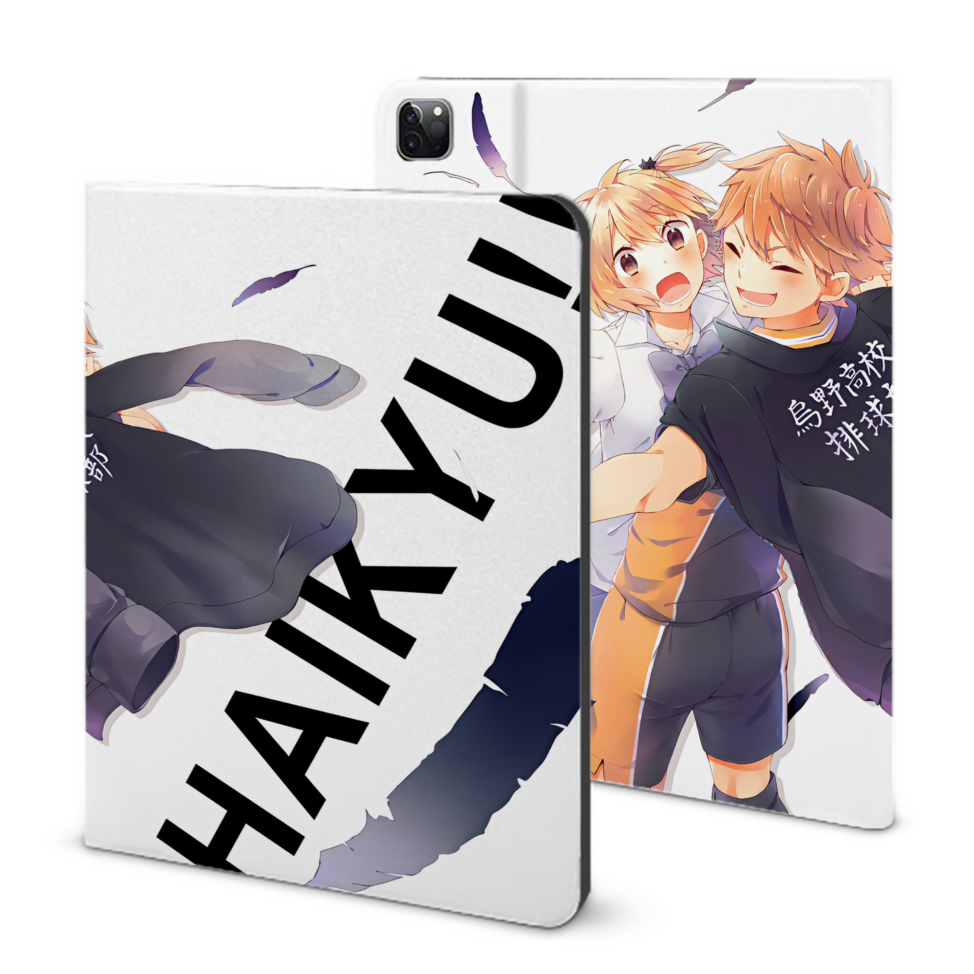 （画像用） ハイキュー!! Haikyu!! IPad ケース ブック型 PUレザー TPU 耐衝撃 軽量 薄型 ペン収納なし 全面保護 IPad 各モデル対応